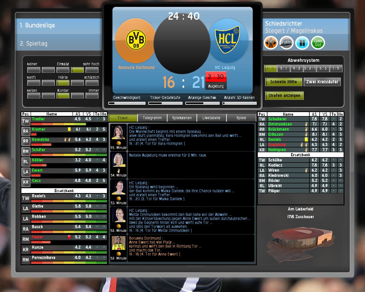 Handball Manager 2010 screenshot 3