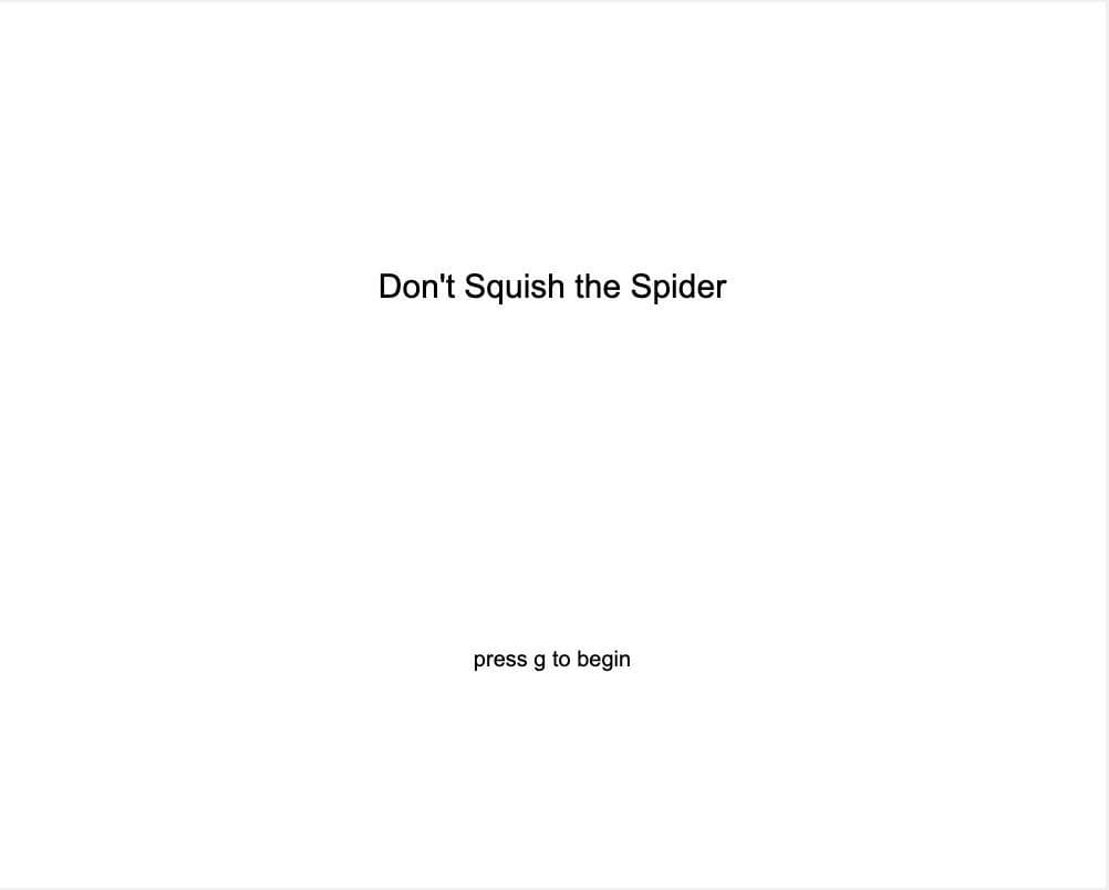 Dont Squish the Spider (Completed) screenshot 2