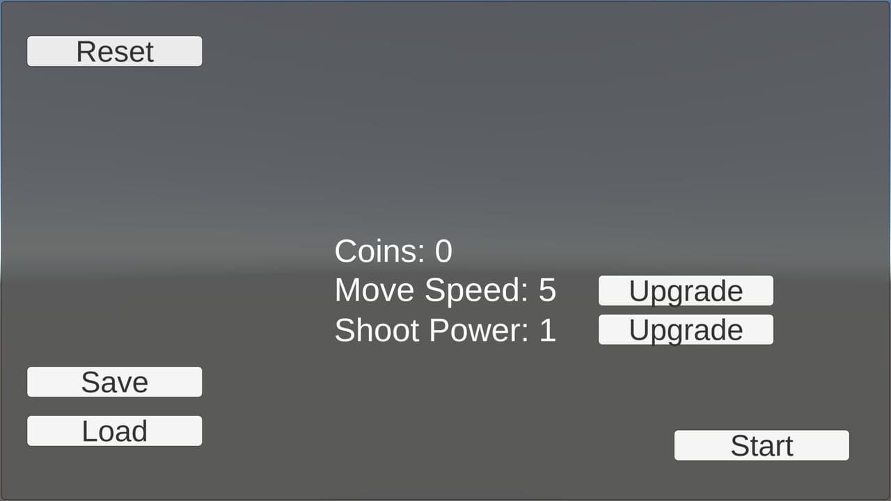 Menu System and SaveLoad System Test screenshot 2