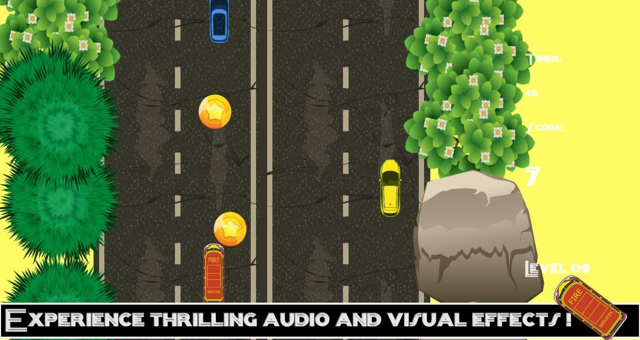Road Hero Speed Car Racing Fire Fighter. screenshot 5