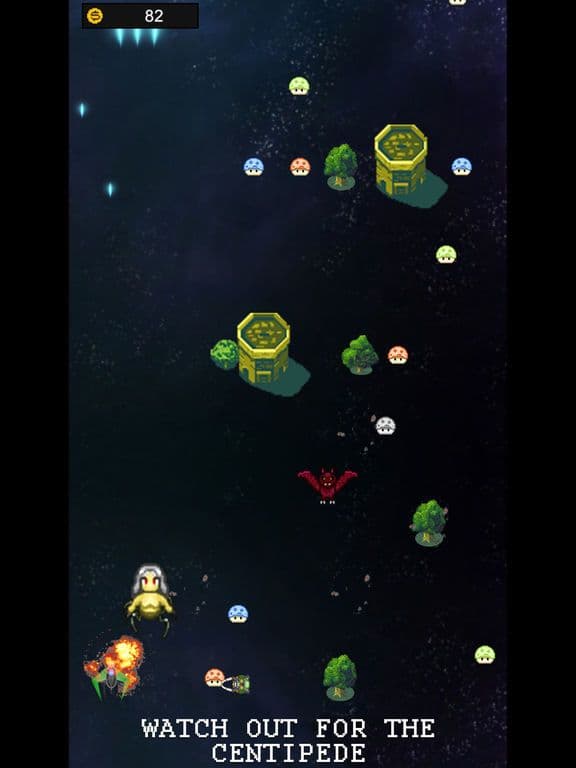 Retro Space Centipede Invaders screenshot 4