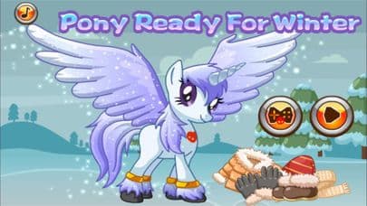 Pony Ready For Winter - Pony physics game screenshot 2