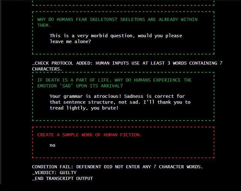 Turing Trial screenshot 2