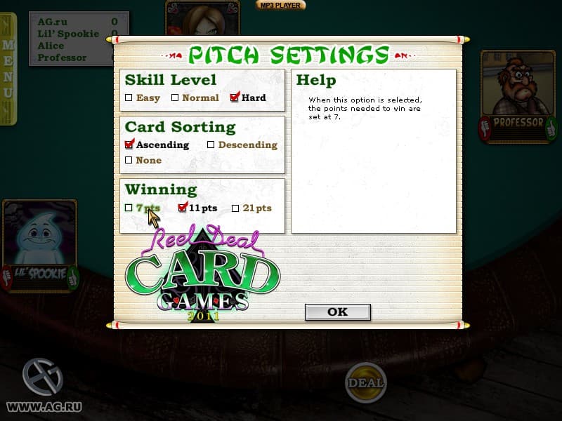 Reel Deal Card Games 2011 screenshot 2