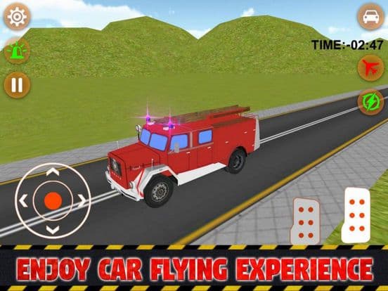 Fire Car Stunts Fly screenshot 2