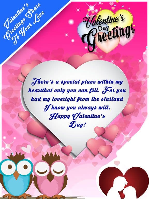 Valentine Day 2017 - Greetings Card Maker screenshot 3