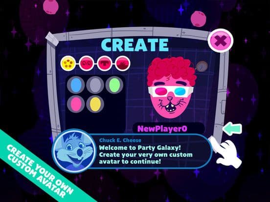 Chuck E. Cheeses Party Galaxy