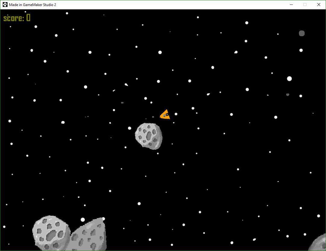 Using GMS to Make A Asteroids Clone screenshot 2