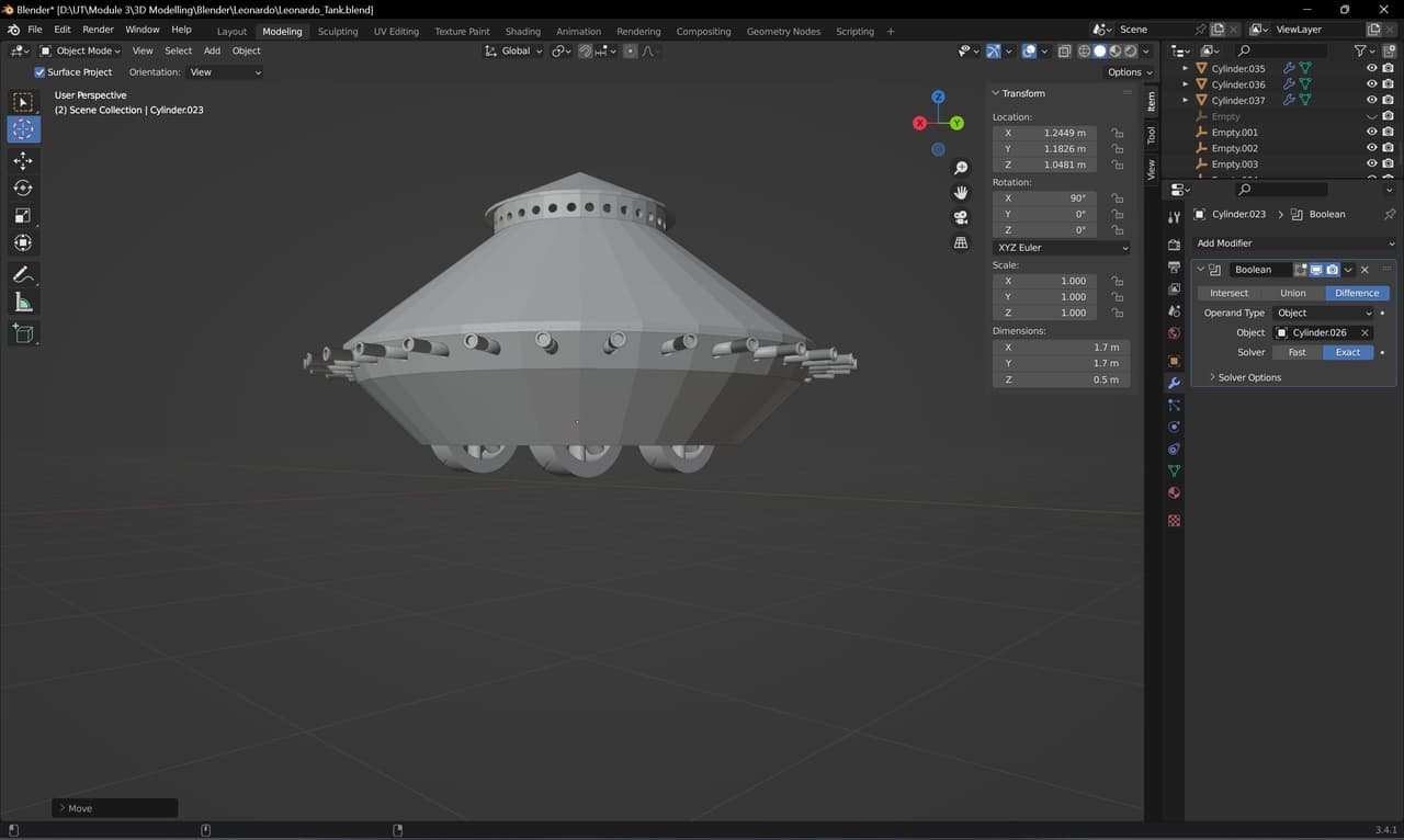 Leonardos Fighting Vehicle - by Claudiu Iarca screenshot 3