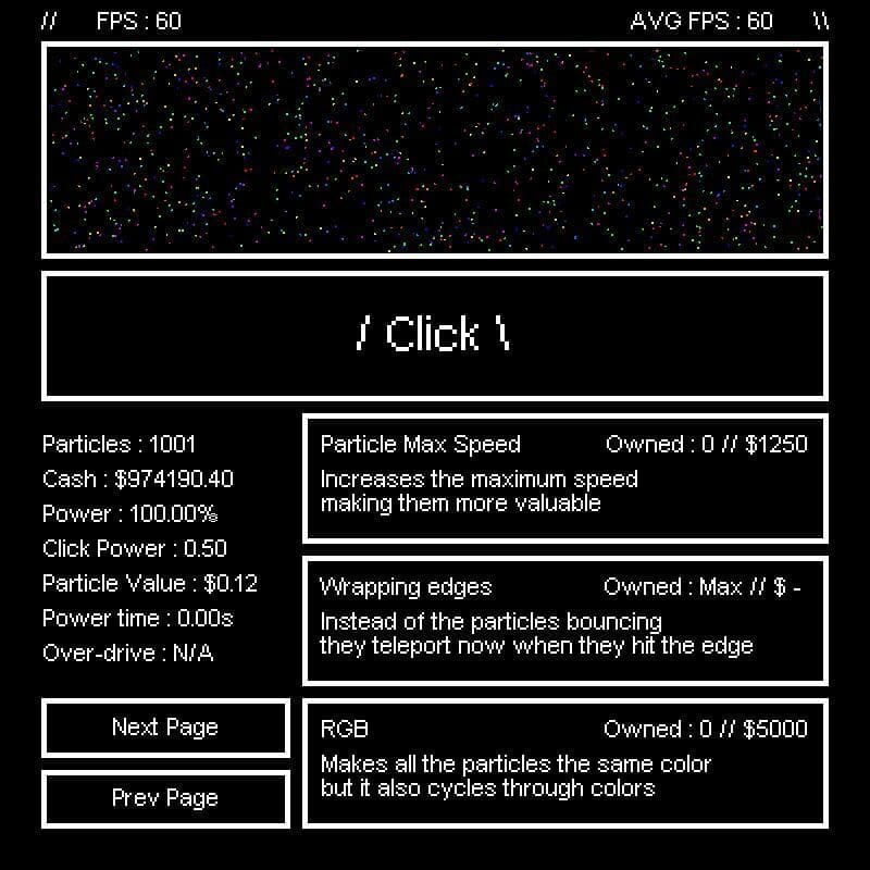 Idle Particle Simulator