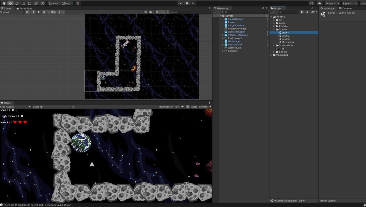 2D Survival Shooter (Erush27)