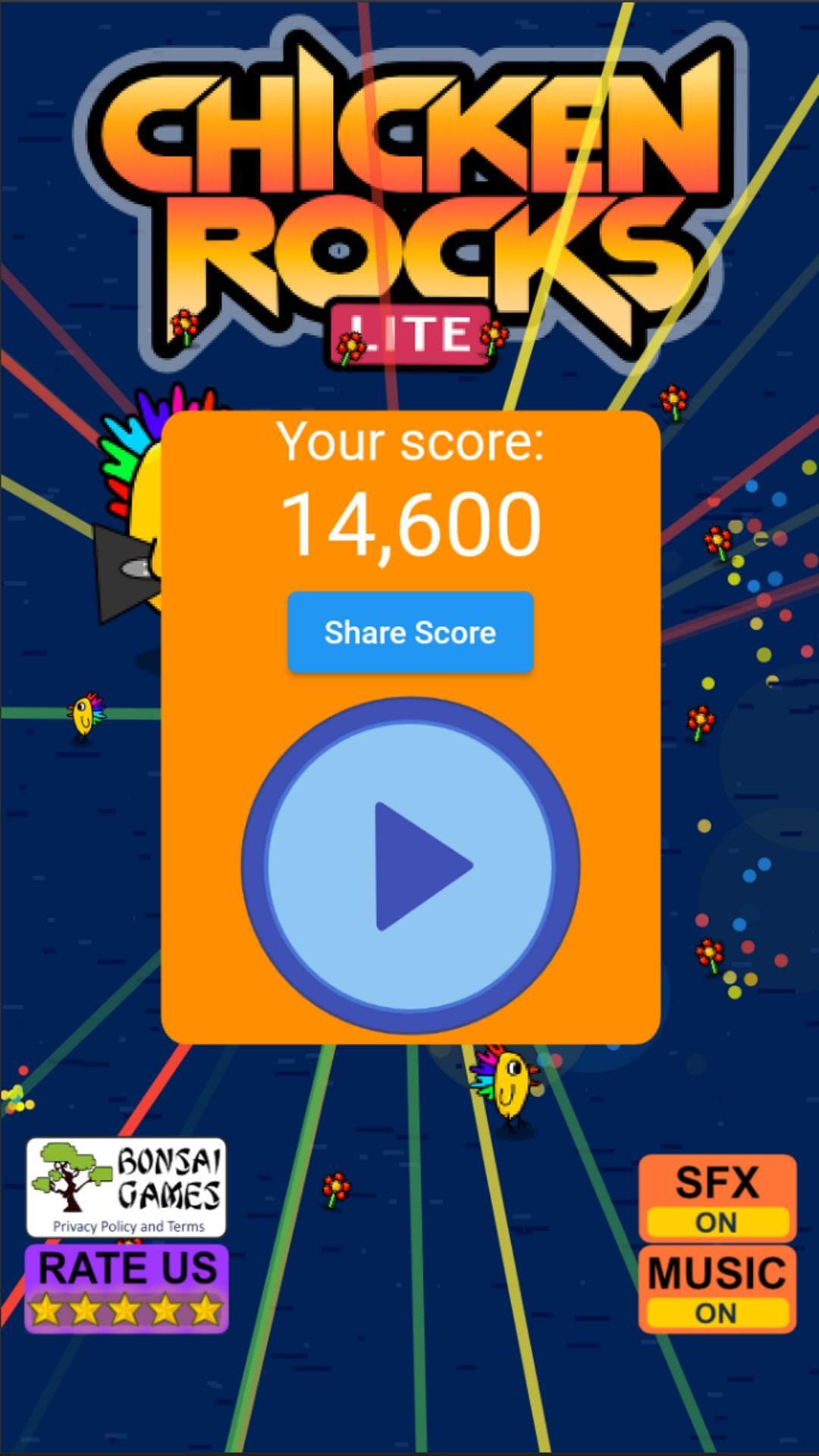 Chicken Rocks Lite screenshot 4
