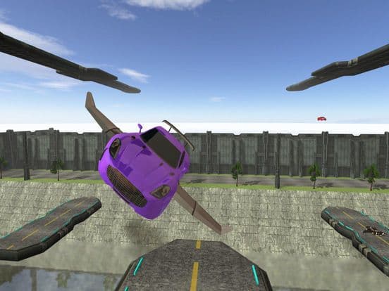 3D Flying Car Parking Simulator: eXtreme Racing, Driving and Flight Game PRO screenshot 2