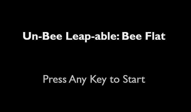 Un-Bee Leap-able: Bee Flat screenshot 2