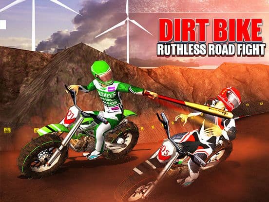 Dirt Bike Road Fight Racing screenshot 2