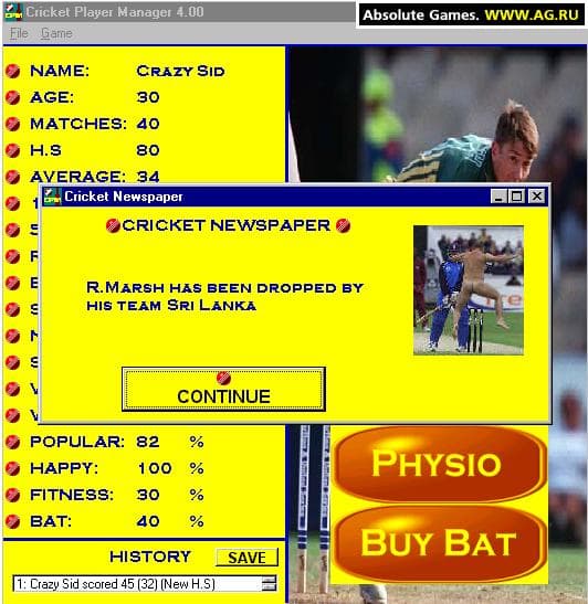 Cricket Player Manager 4 screenshot 2
