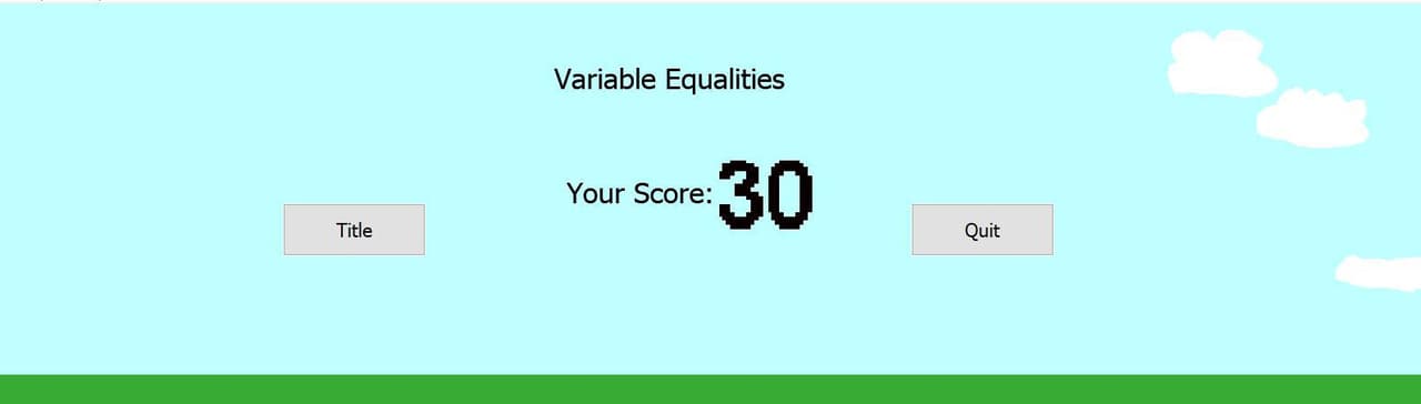 Variable Equalities