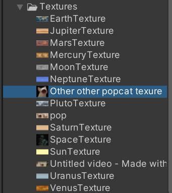 Solar system but the sun is pop cat