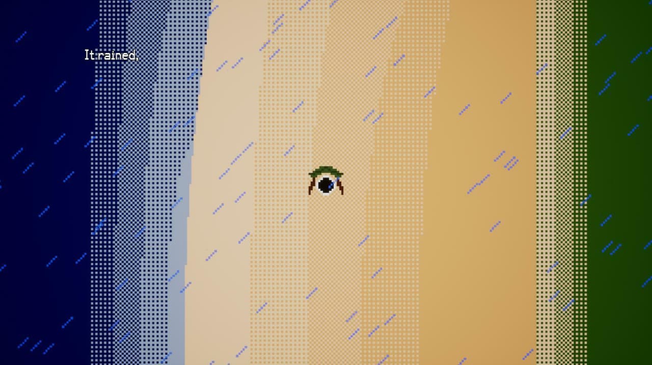 It rained,