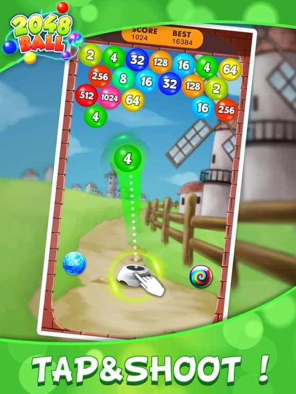 2048 Balls: Merge Magic Bubble screenshot 2