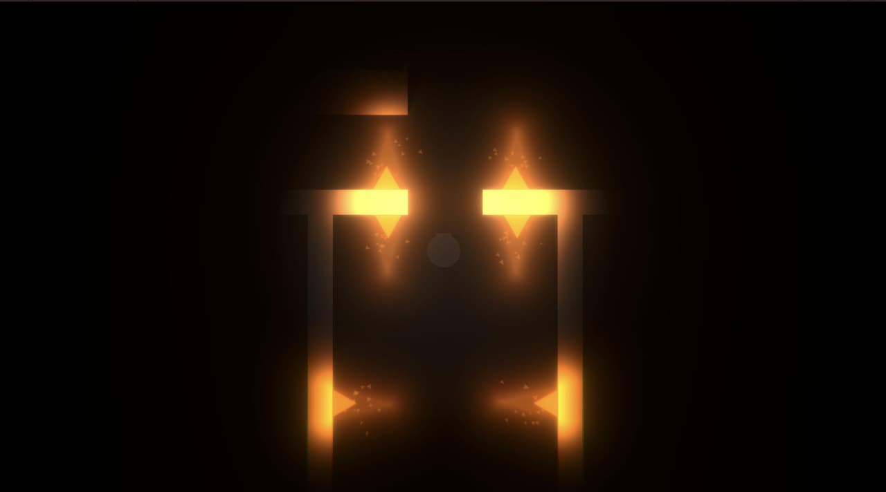 In the darkness...