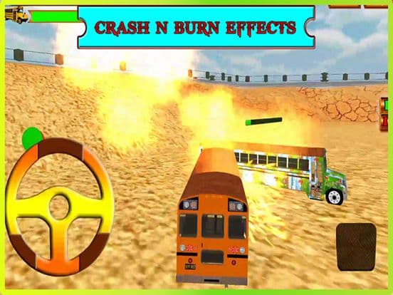 School Bus Crash Demolition: Derby Racing Bus Chase Simulator screenshot 4
