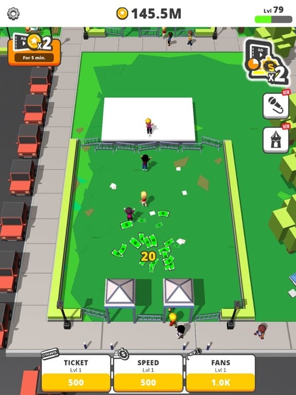 Idle Concert screenshot 2
