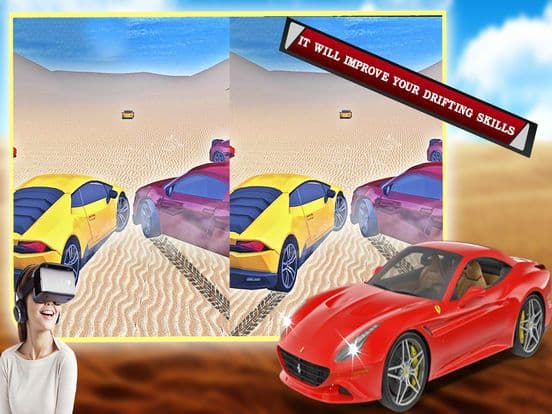 VR Real Car Drifting: Dubai Desert Race Pro screenshot 3