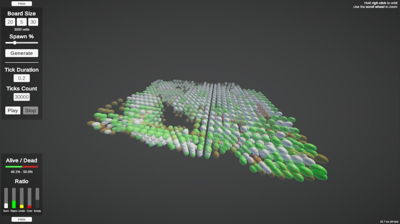 Game of Life 3D screenshot 2