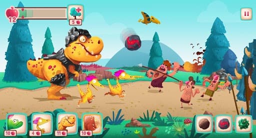 Dino Bash - Dinosaurs v Cavemen Tower Defense Wars