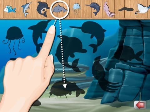 Aquatic Animals - An educational Ocean puzzle for toddlers and kids screenshot 2