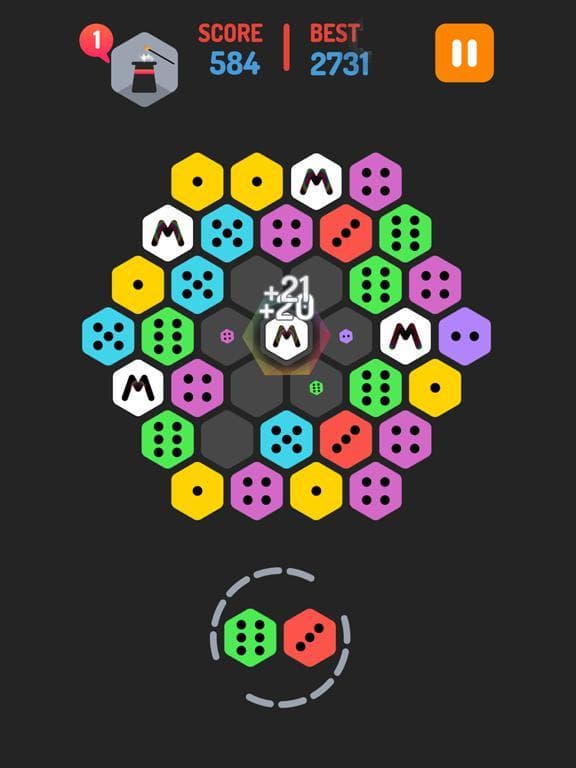Merge Blocks - Merging hexagon puzzle fun game, rotate and merged screenshot 5