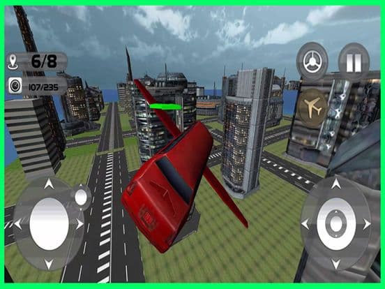 Floating Limo Flying Car Simulator - Futuristic Driving Stunts - Airplane Flight Pilot