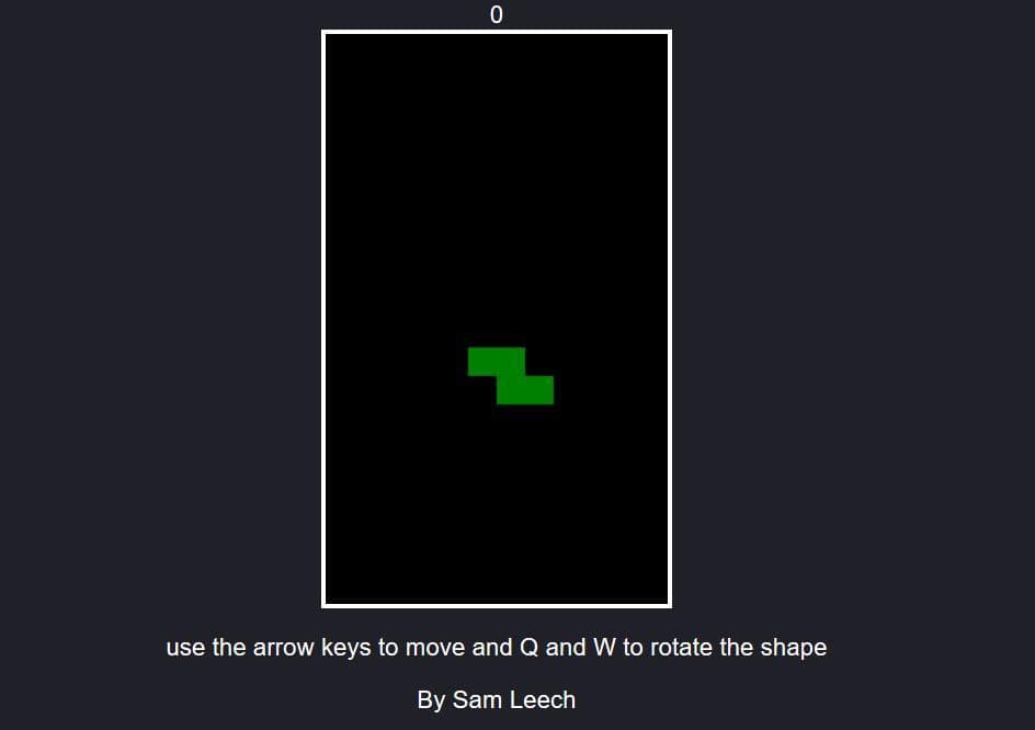 JavaScript Tetris