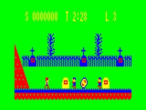 VZ200 Ghosts N Goblins screenshot 2