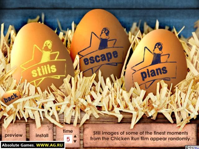 Chicken Run CD-ROM Fun Pack screenshot 6