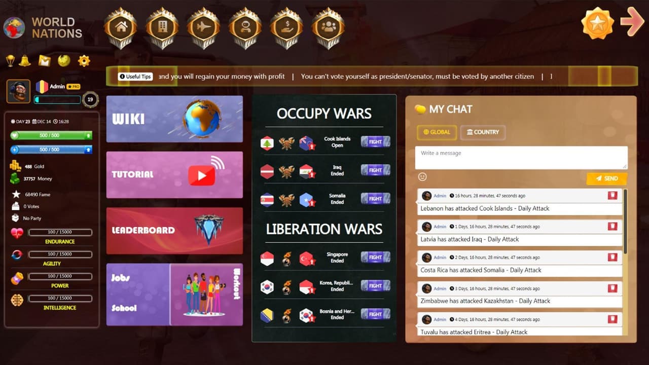 World Nations Game (itch) screenshot 2