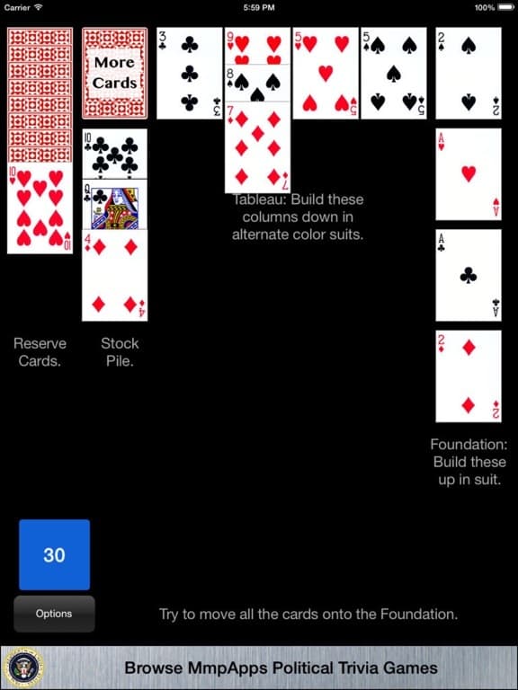 Canfield Solitaire - Classic screenshot 4