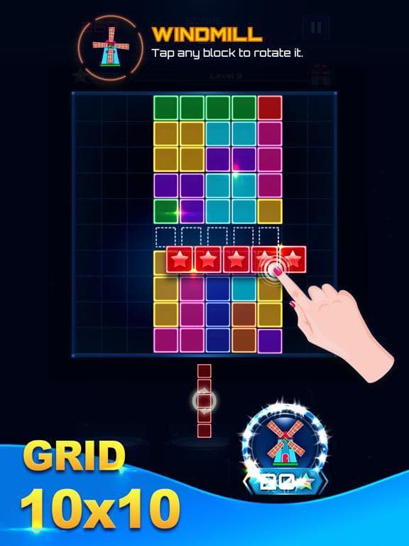 Glow Block Puzzle Game screenshot 5
