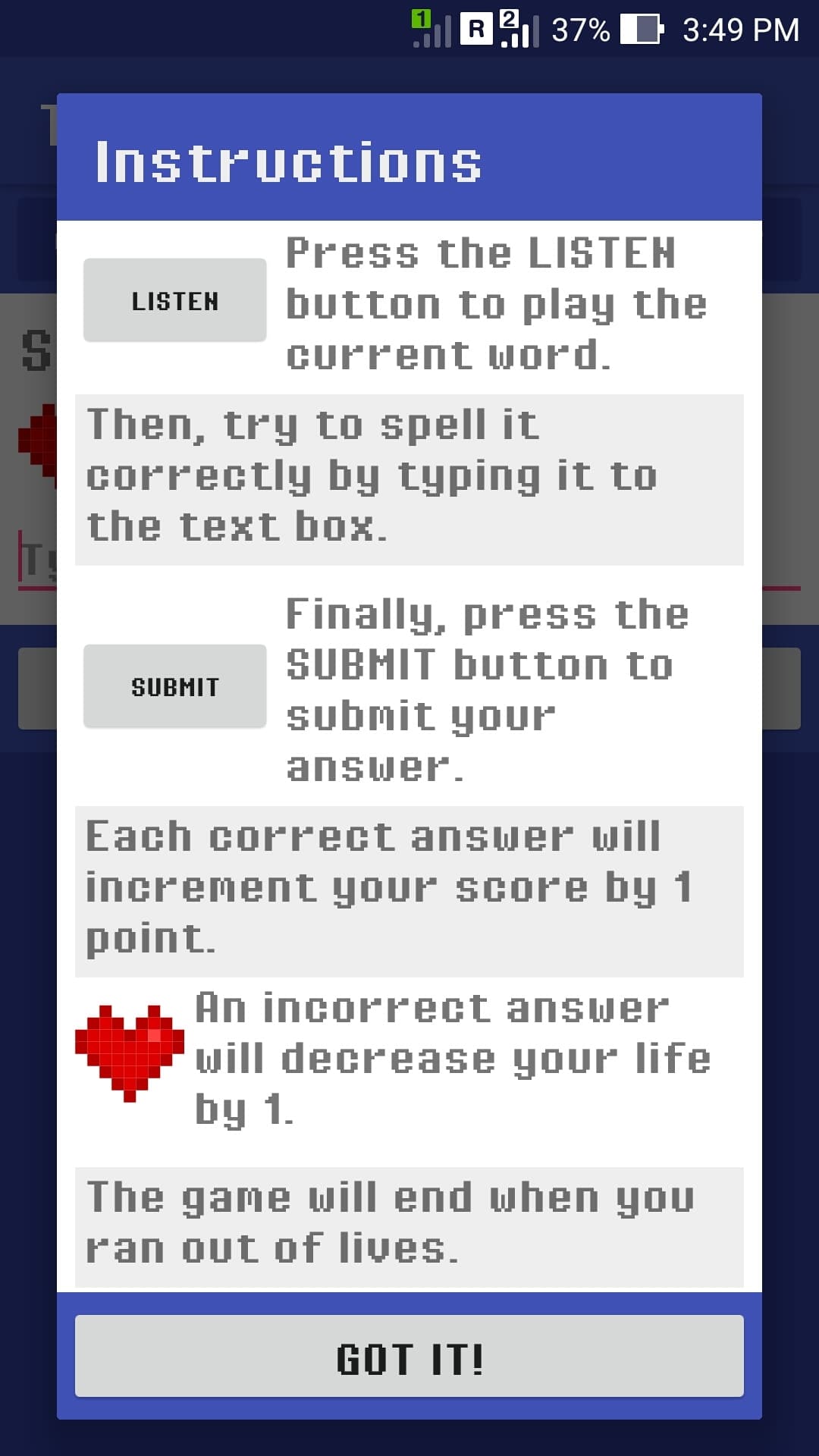 The Spelling Game screenshot 3