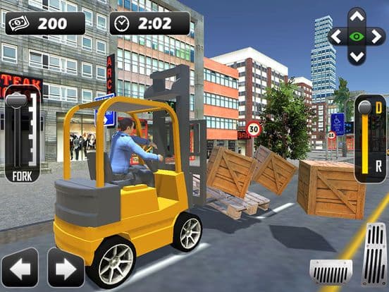 Extreme Forklifter driving 3D simulator screenshot 2
