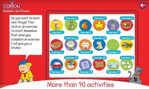 Caillou learning for kids screenshot 2