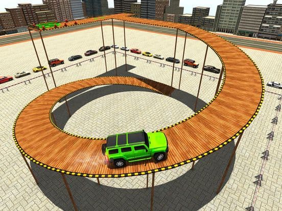 City Climb Prado Car Stunt Parking Simulator 3D screenshot 4