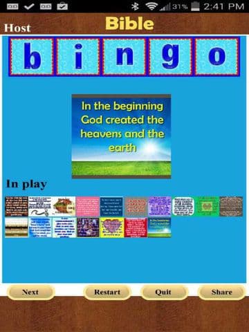 Bible Bingo App