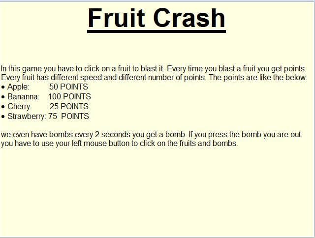 Fruit Crash (itch) screenshot 3