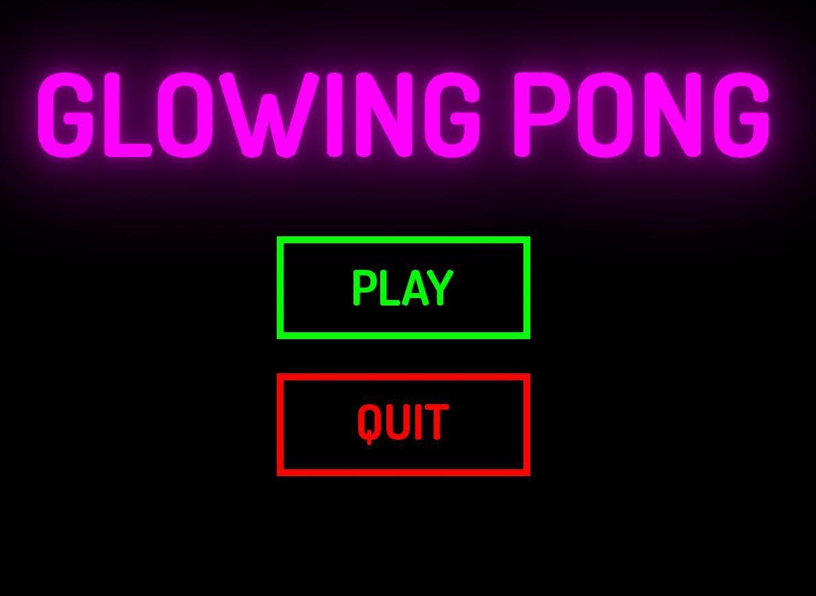 2 Player - Glowing Pong screenshot 2