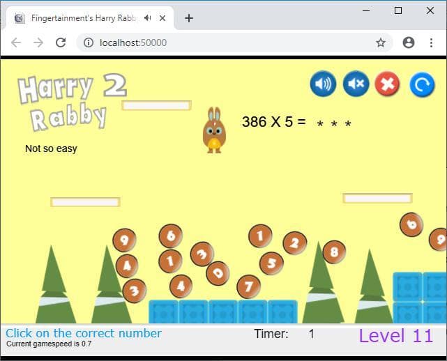 HarryRabby2 Math Multiply by numbers from 2 to 10 FREE screenshot 3