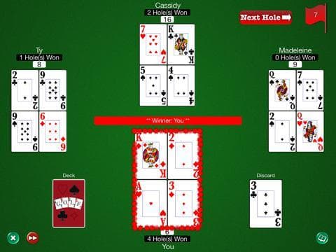 Golf Card Game HD screenshot 6