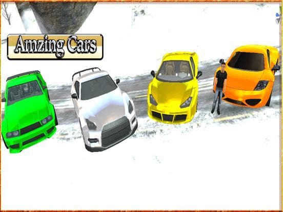 Car Driving 3D: Free Snow Hill Landscape Simulator 2016 screenshot 4