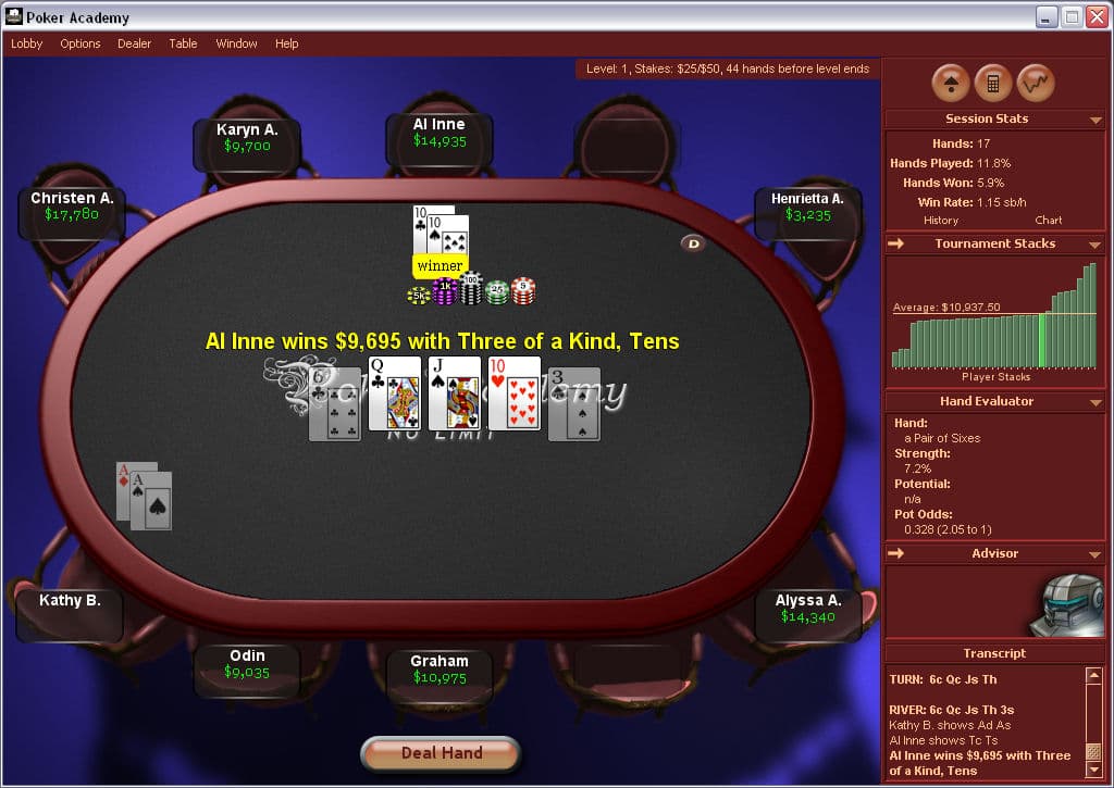 Poker Academy: Texas Holdem screenshot 2